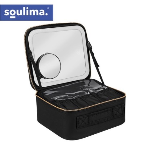 Kuferek kosmetyczny z lusterkiem LED Soulima 27236