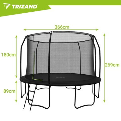 Trampolina 366cm HQ Trizand