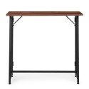 Biurko komputerowe składane 80x45 cm stolik pod laptopa loft ciemny orzech ModernHome