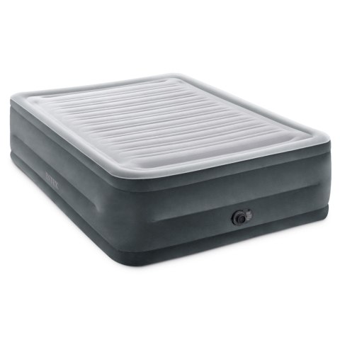 Materac łóżko do spania dwuosobowy z pompką automatyczną 203x152 cm INTEX 64418ND