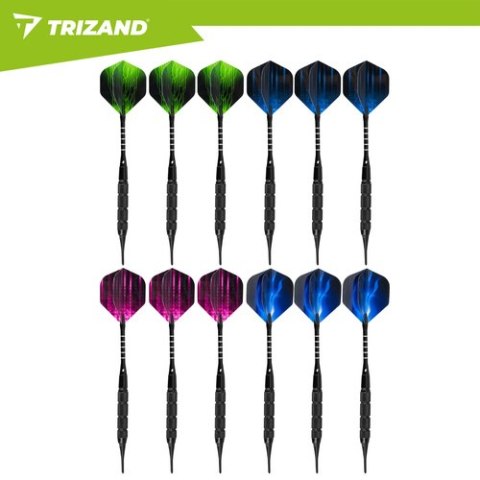 Rzutki dart zestaw 12szt + akcesoria Trizand 21629
