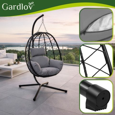 Huśtawka - fotel wiszący 185cm Gardlov