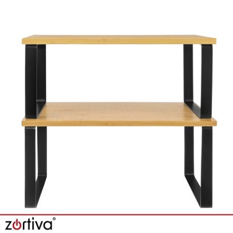 Półka kuchenna bambusowa - 2 szt. Zortiva