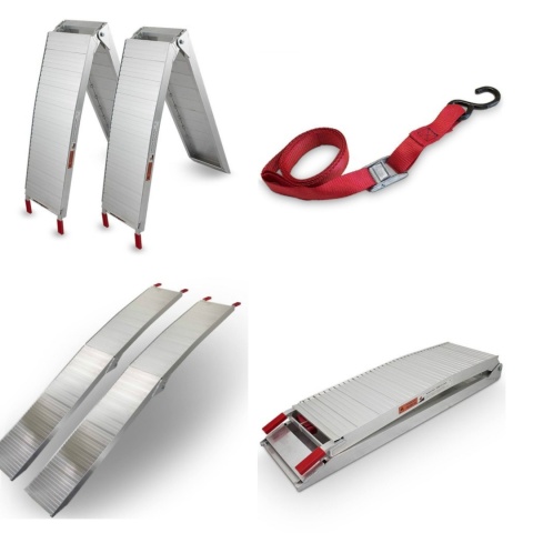 Rampy Najazdowe Aluminiowe Składane 680 kg x2 Podjazdy do Motocykla Quada Kosiarki