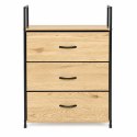 Szafka z 3 szufladami materiałowymi regał 60 cm organizer tekstylny loft ModernHome