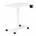 Mobilne biurko 70x48 cm stolik pod laptopa regulacja wysokości 71,5-112 cm białe ModernHome