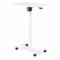 Mobilne biurko 70x48 cm stolik pod laptopa regulacja wysokości 71,5-112 cm białe ModernHome