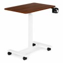 Mobilne biurko 70x48 cm stolik pod laptopa regulacja wysokości 71,5-112 cm brązowy blat ModernHome