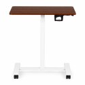 Mobilne biurko 70x48 cm stolik pod laptopa regulacja wysokości 71,5-112 cm brązowy blat ModernHome