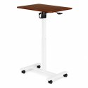 Mobilne biurko 70x48 cm stolik pod laptopa regulacja wysokości 71,5-112 cm brązowy blat ModernHome