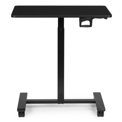 Mobilne biurko 70x48 cm stolik pod laptopa regulacja wysokości 71,5-112 cm czarny ModernHome