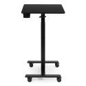 Mobilne biurko 70x48 cm stolik pod laptopa regulacja wysokości 71,5-112 cm czarny ModernHome