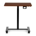 Mobilne biurko 70x48 cm stolik pod laptopa regulacja wysokości 71,5-112 cm drewniany blat ModernHome