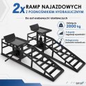 2x Rampa najazdowa podnośnik hydrauliczny 2T BITUXX czarne