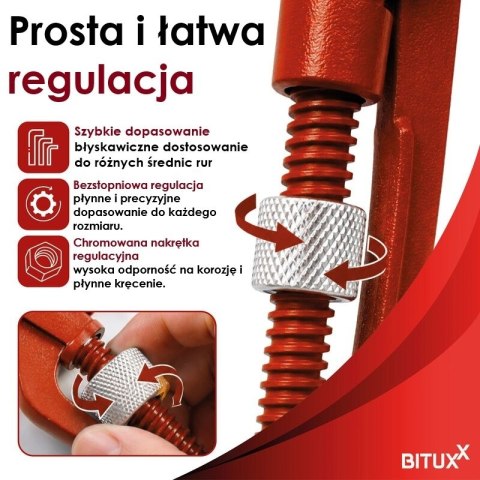 Szczypce do rur Typ S 1" do instalacji WOD-GAZ