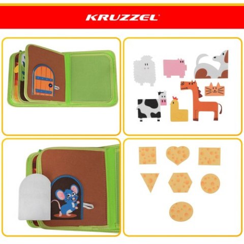 Książeczka manipulacyjna - farma Kruzzel