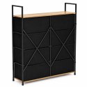 Szafka komoda 8 szuflad materiałowych 80 cm organizer tekstylny MDF loft ModernHome