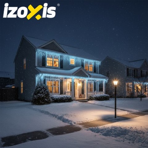 Lampki zew. 300LED 15m zimny biały Izoxis 26711