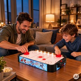 Cymbergaj air hockey stół do gry dla dzieci powietrzny hokej 58 cm akcesoria ECOTOYS