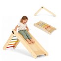 Drewniany plac zabaw dla dzieci zestaw wspinaczkowy Montessori drabinka z rampą HENRY ECOTOYS