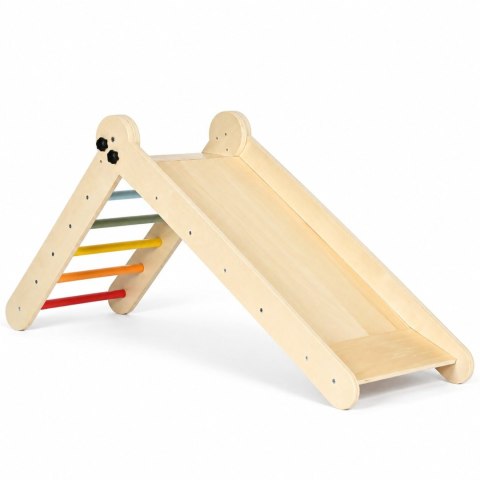 Drewniany plac zabaw dla dzieci zestaw wspinaczkowy Montessori drabinka z rampą HENRY ECOTOYS