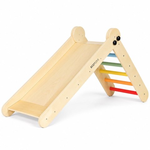 Drewniany plac zabaw dla dzieci zestaw wspinaczkowy Montessori drabinka z rampą HENRY ECOTOYS