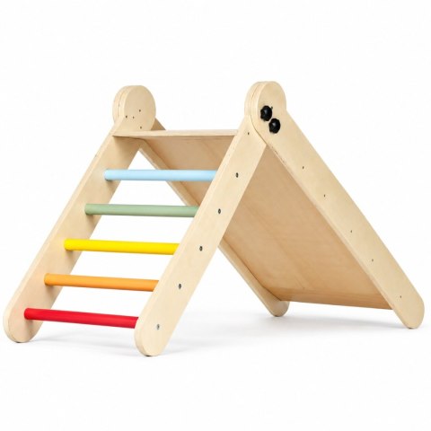 Drewniany plac zabaw dla dzieci zestaw wspinaczkowy Montessori drabinka z rampą HENRY ECOTOYS