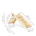 Drewniany plac zabaw dla dzieci zestaw wspinaczkowy Montessori drabinka z rampą HENRY ECOTOYS