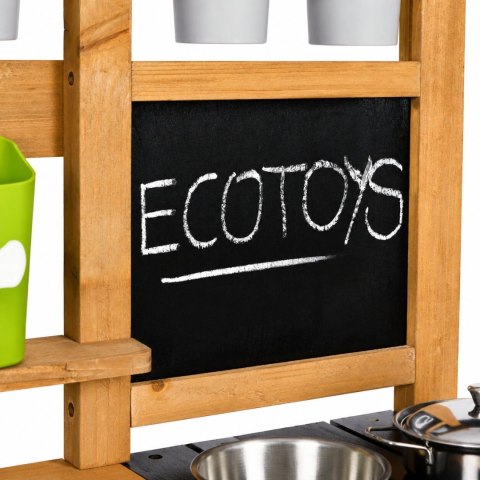 Kuchnia błotna ogrodowa outdoor dla dzieci z akcesoriami tablica kredowa ECOTOYS