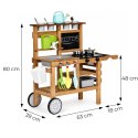 Kuchnia błotna ogrodowa outdoor dla dzieci z akcesoriami tablica kredowa ECOTOYS