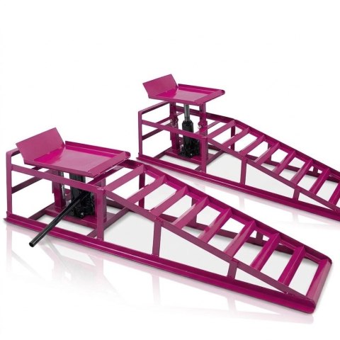 RAMPA RAMPY Z PODNOŚNIKIEM HYDRAULICZNYM 2 szt. MAGENTA