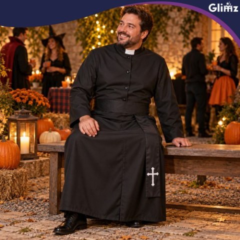 Strój księdza na Halloween Glimz