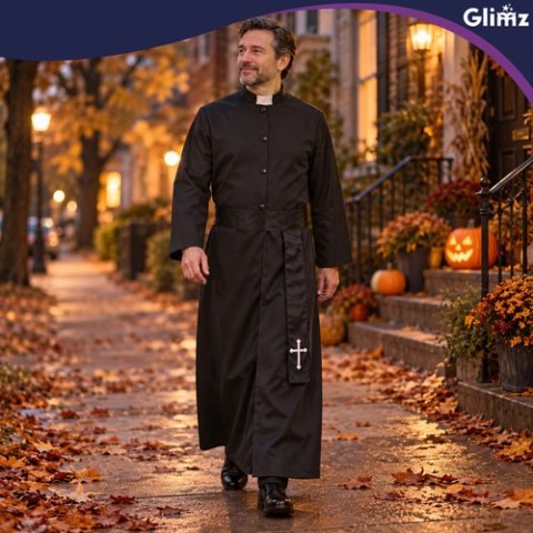 Strój księdza na Halloween Glimz
