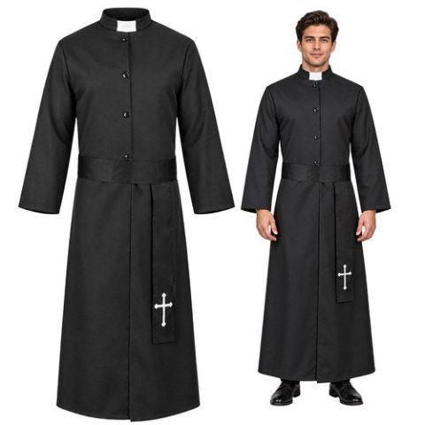 Strój księdza na Halloween Glimz