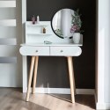 Duża nowoczesna toaletka kosmetyczna lustro półki ModernHome
