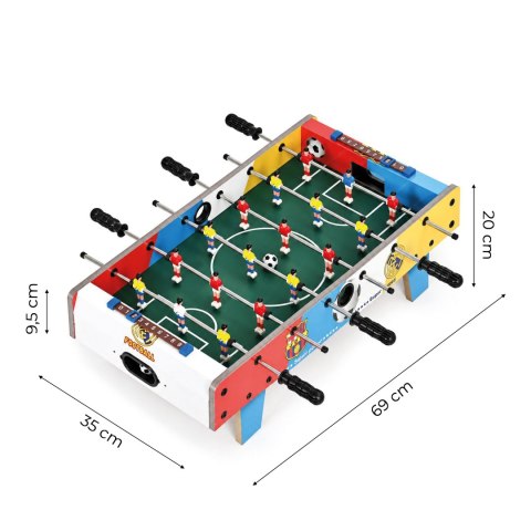 Piłkarzyki stołowe mini 70x35 cm stół do gry dla dzieci ECOTOYS