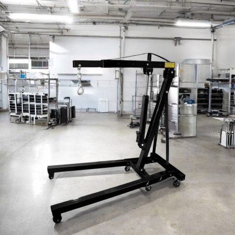 Składany hydrauliczny żuraw warsztatowy / podnośnik do silników 2000 kg, czarny, BITUXX