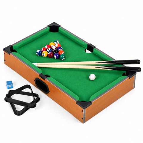 Stół do bilarda mini 50x30 cm zestaw do gry dla dzieci akcesoria ECOTOYS