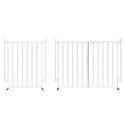 Bramka barierka zabezpieczająca 65-106 cm na schody i drzwi stal kółka biała ECOTOYS