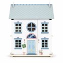Drewniany domek dla lalek Lily otwierany 3 piętra 5 pomieszczeń meble figurki ECOTOYS