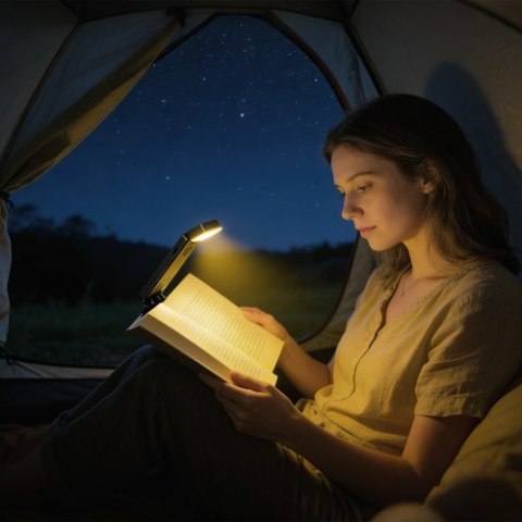Lampka LED do czytania z klipsem Izoxis