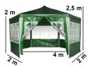 Namiot pawilon ogrodowy handlowy 2x2x2m z oknami Goodhome